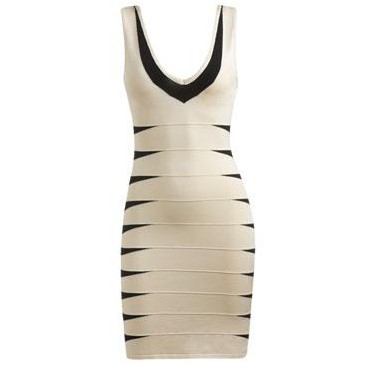 bandage dress black white | Ladies Fashionable