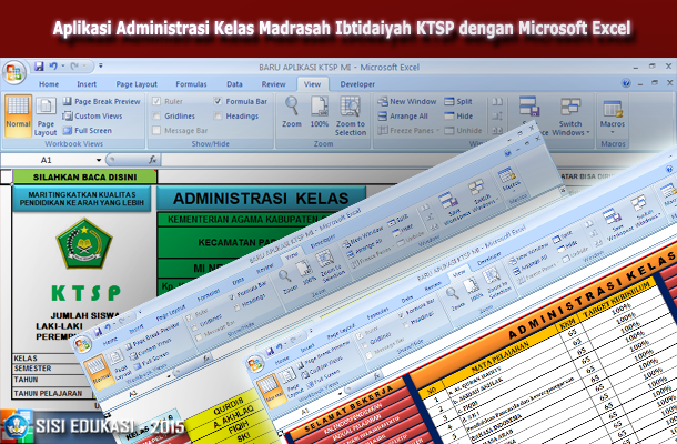 Aplikasi Administrasi Kelas Madrasah Ibtidaiyah (MI) KTSP dengan Microsoft Excel