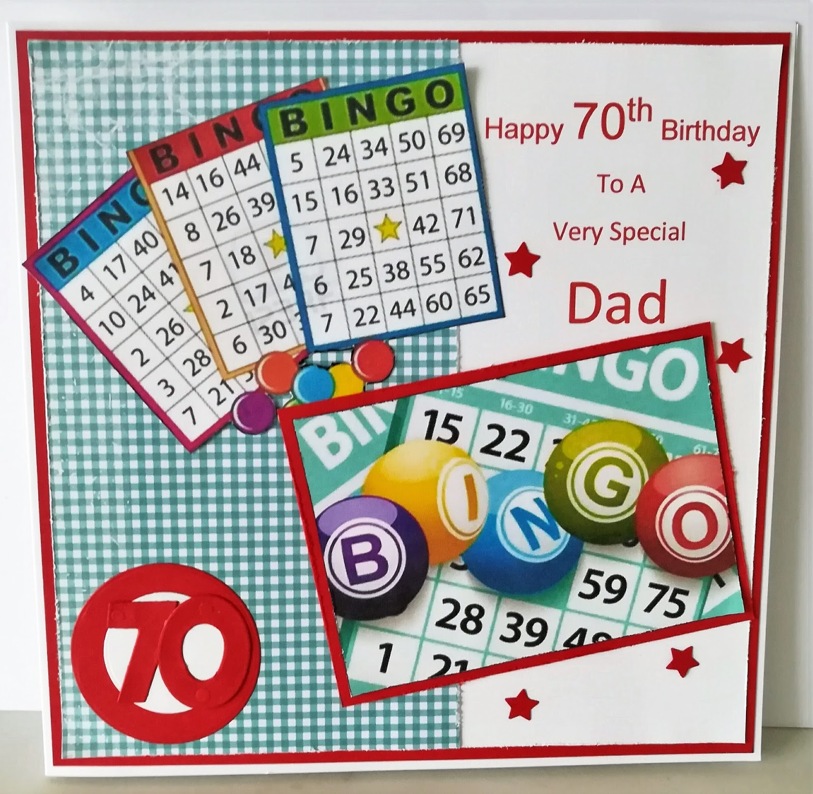 Cards made by Beckie Bingo Birthday Card