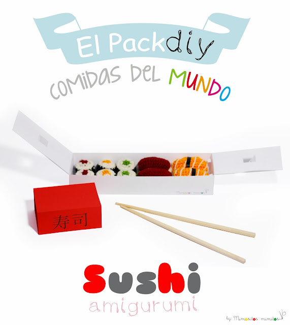 kit DIY sushi pack amigurumi diy handmade manualidades craftbox