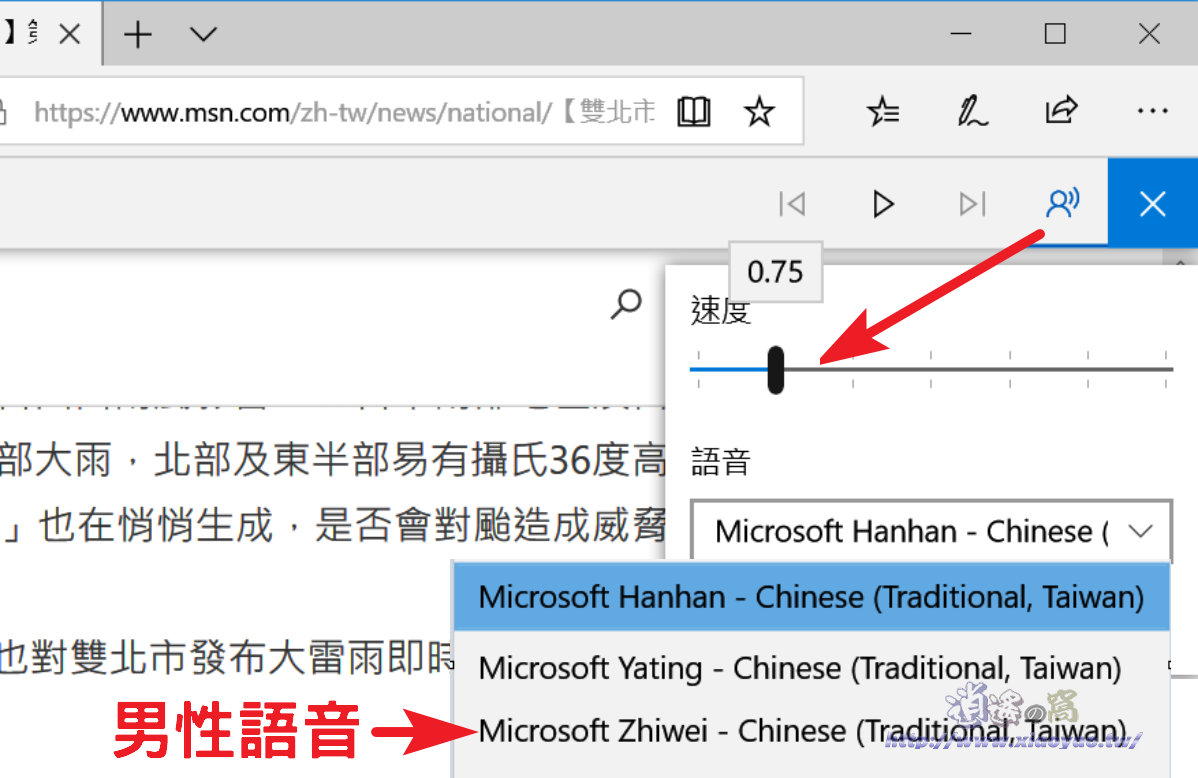 網頁內容用聽的,使用 Edge 瀏覽器「大聲朗讀」代替文字閱讀