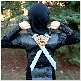 Dragon Ninja Weapon Set Halloween Costume Accessory  |  3 Garnets & 2 Sapphires