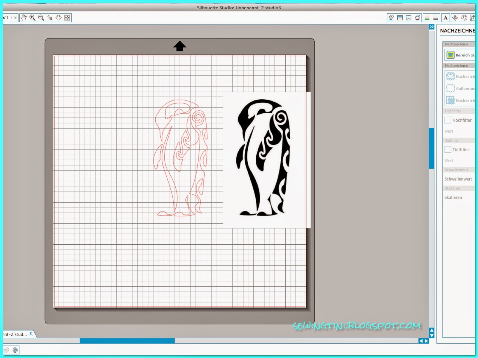 Tinis Plotter-Tutorials - Folge 4 - das Nachzeichnen