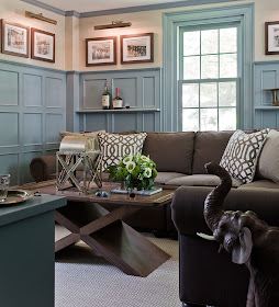 Desigrans Interior style: Magnificent American living room. Brown