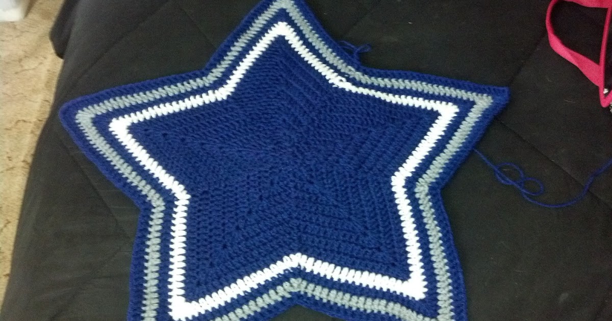 PJ's Crafty Creations Crocheted Star Baby Blanket