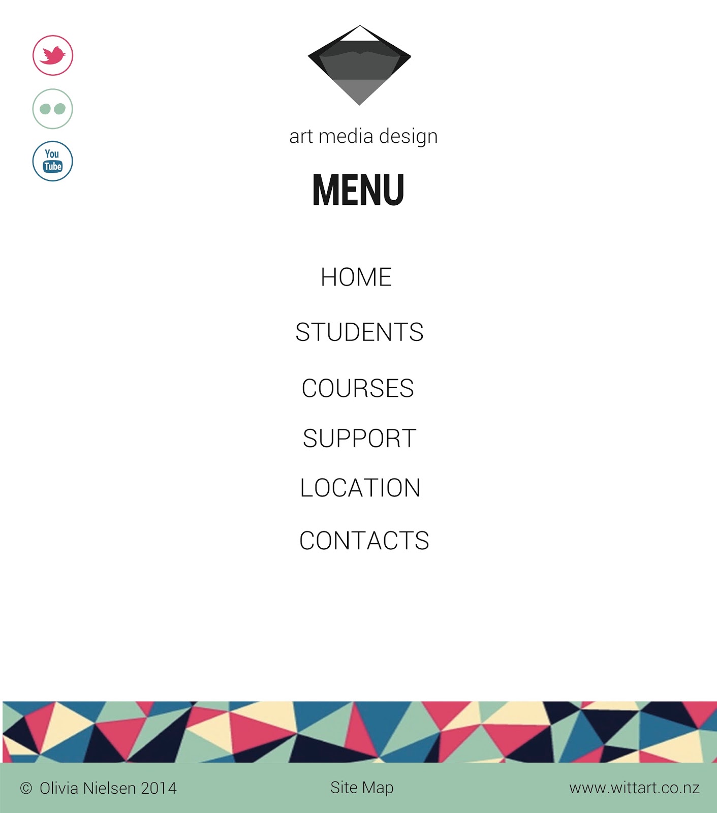 Olivia Nielsen Design : Project Two: Home page design concepts