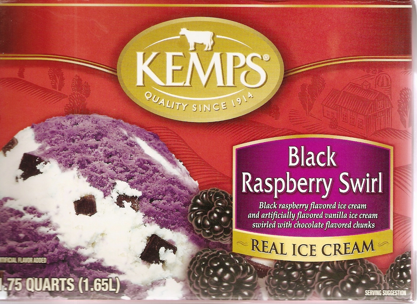 The Crow's Nest Black Raspberry Ice Cream