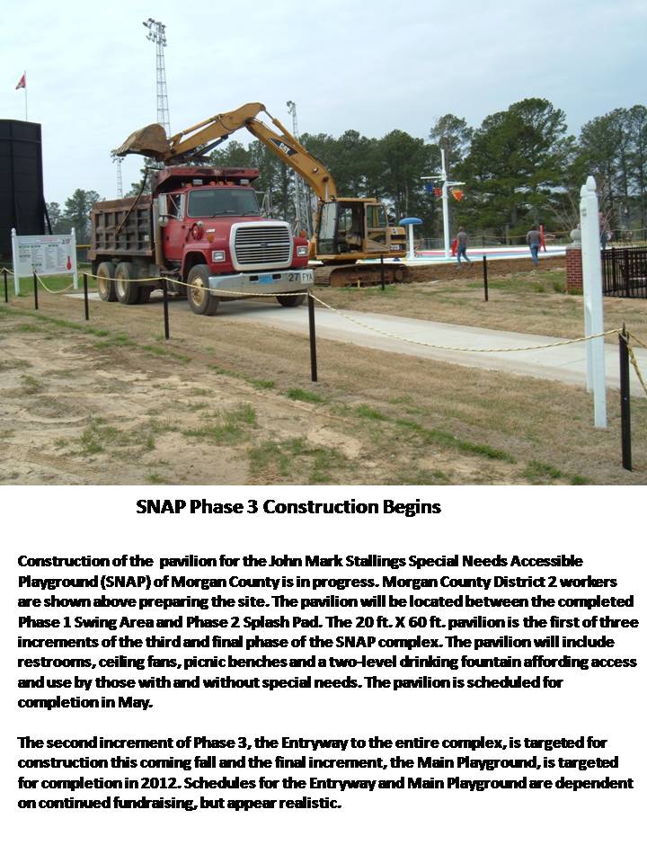 SNAP Playground SNAP Pavilion Construction Begins March 19, 2011