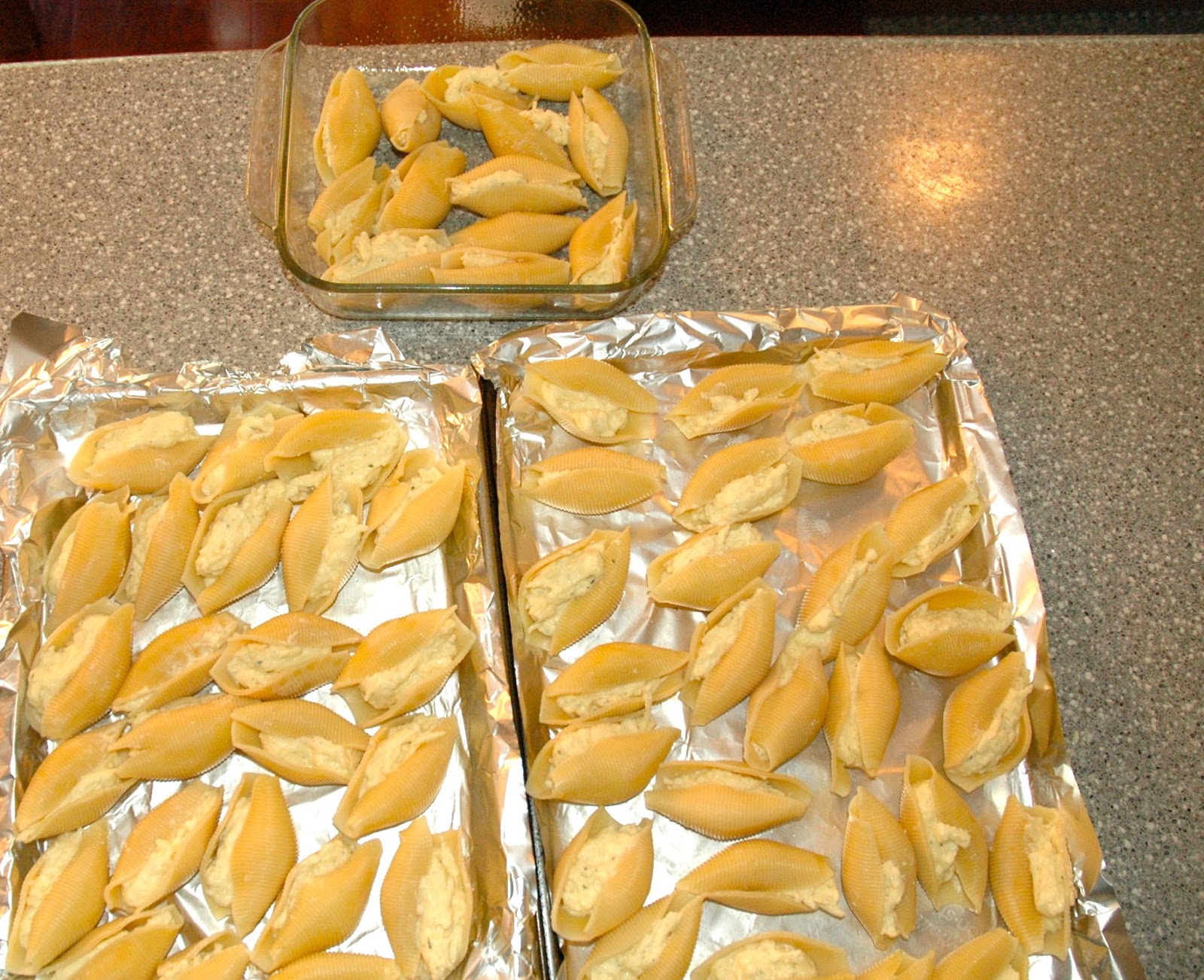 The Sugared and Spiced Kitchen: Stuffed Shells with Meat Sauce (Great ...