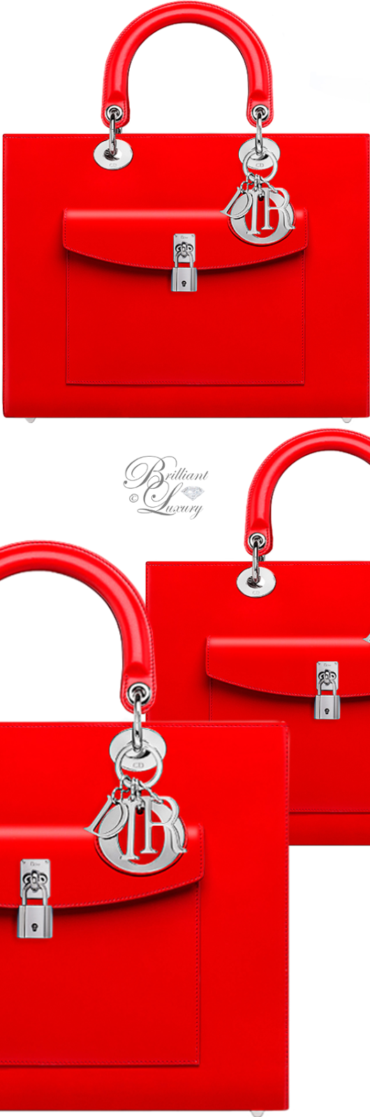 Brilliant Luxury ♦ Dior Lady Dior 'Vermillon Box Calfskin' Bag Brilliant Luxury ♦ Dior Lady Dior 'Vermillon Box Calfskin' Bag