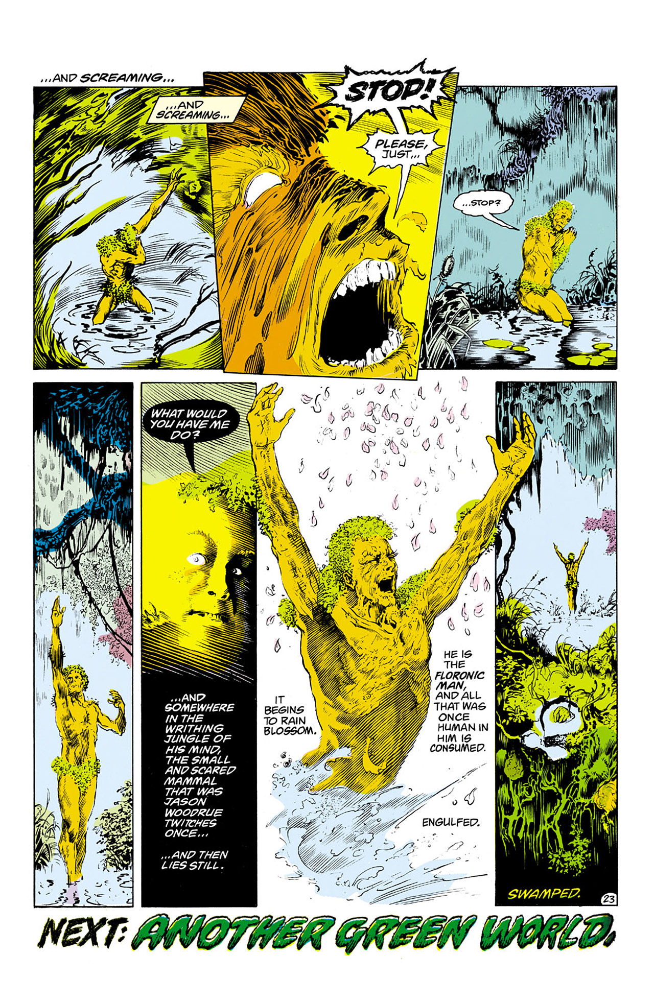 Read online Swamp Thing (1982) comic -  Issue #22 - 23