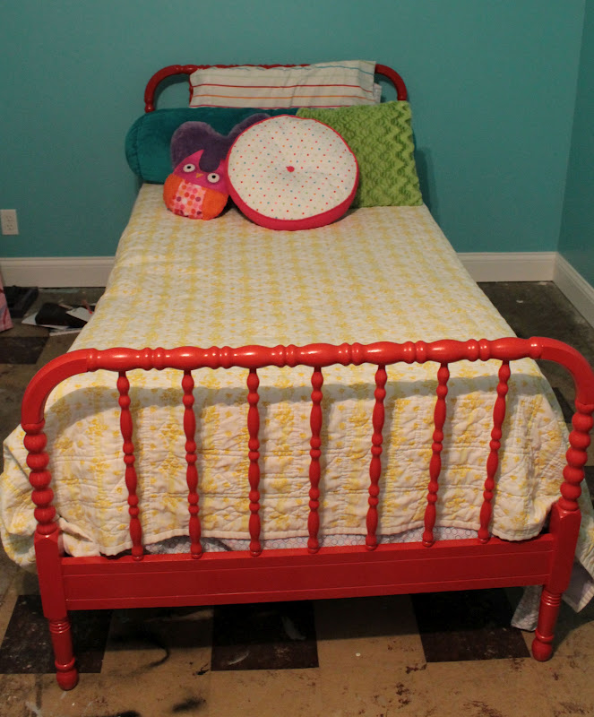 VanHook & Co. Painted Jenny Lind bed