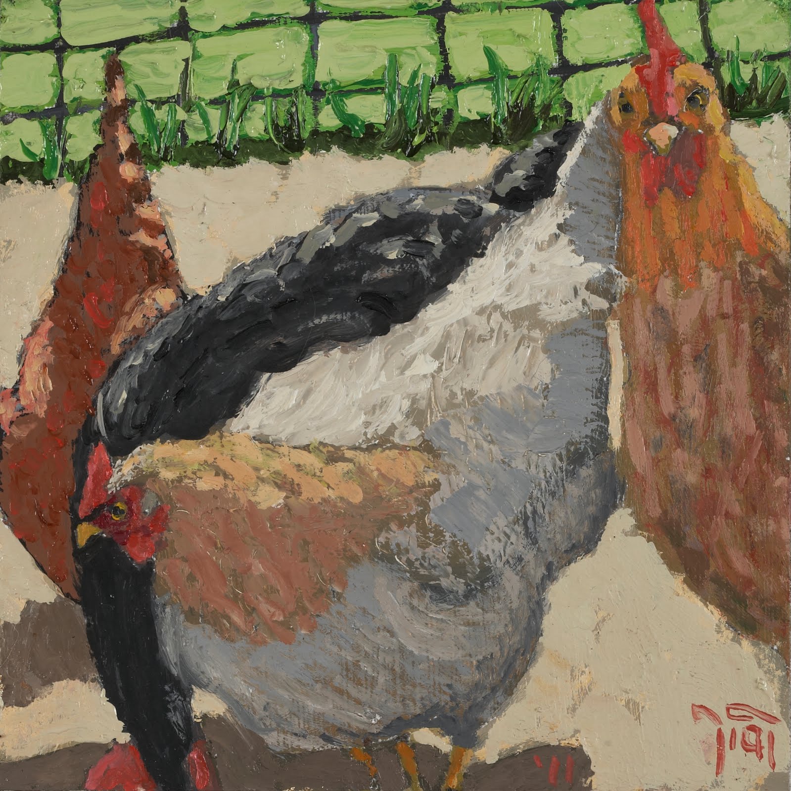 Hay House Online New Chicken Paintings