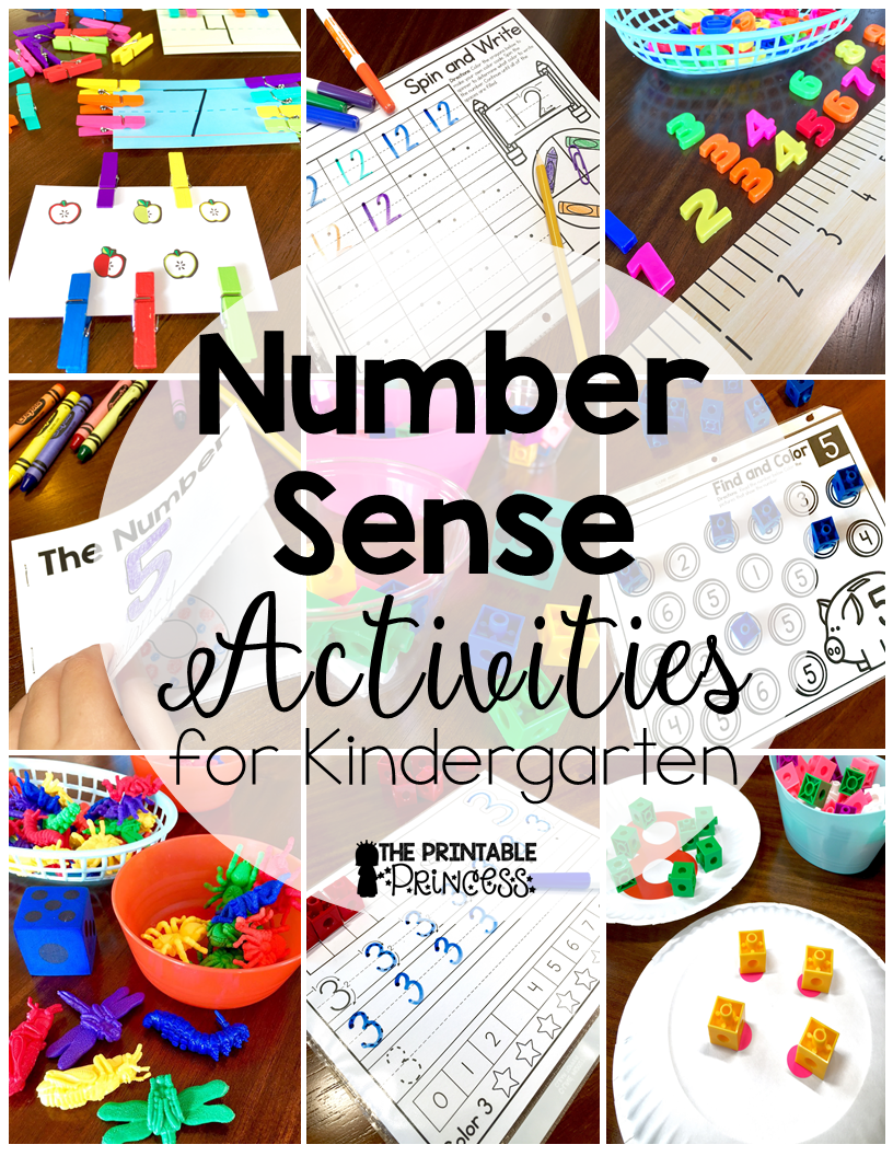 The Printable Princess Number Sense for Kindergarten