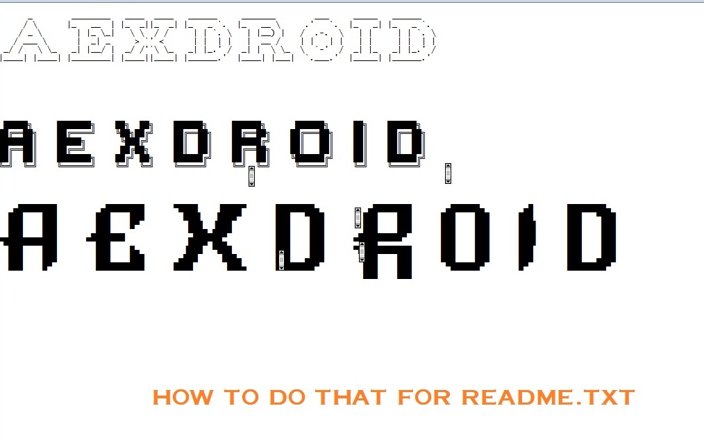 Ascii Kunst 1 Line Art