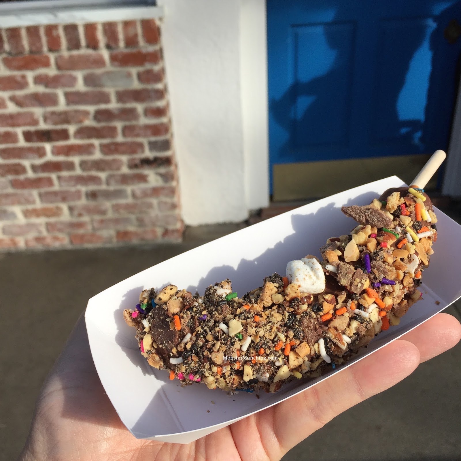 Monster Munching Frozen Banana at Sugar 'n Spice Newport Beach