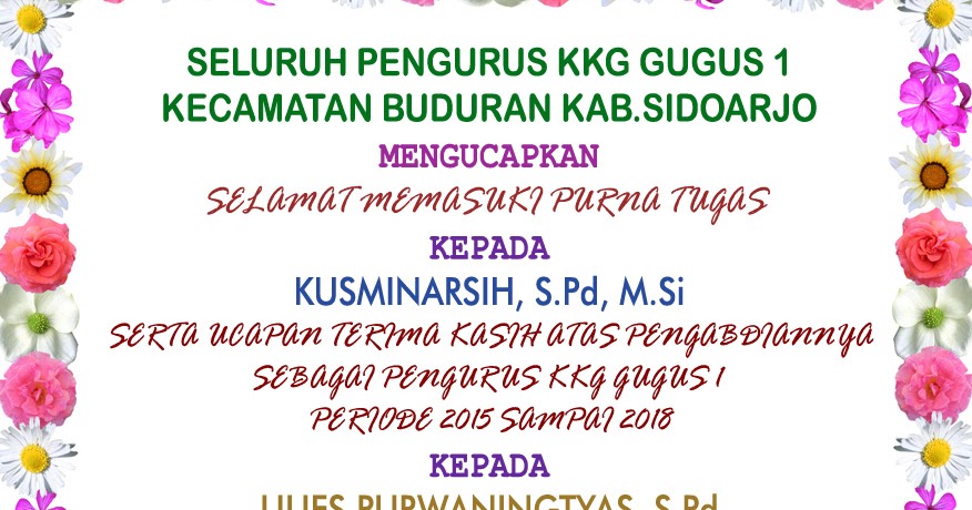 20 Ide Contoh Ucapan Selamat Purna Tugas The Primary Reader