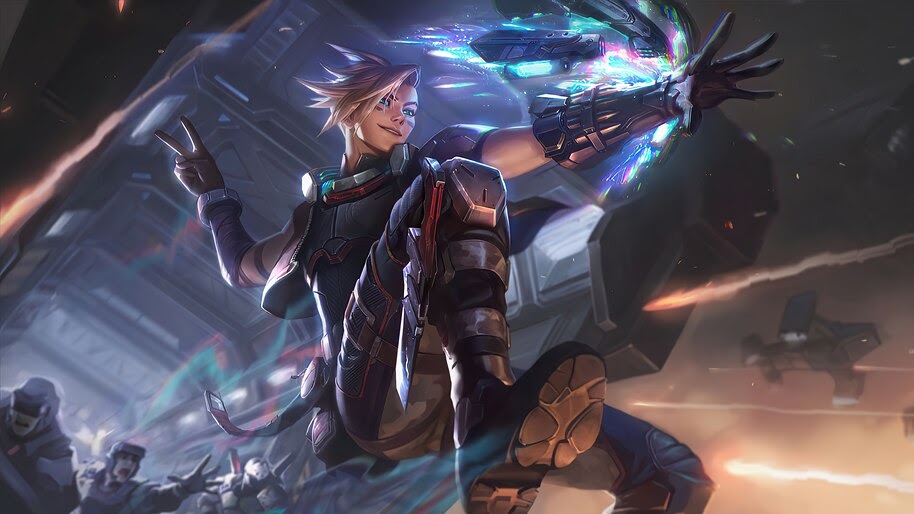 PsyOps, Ezreal, LoL, Splash Art, 8K, #5.2652