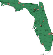 Florida map denoting the approximate locations of the activities listed . (map)