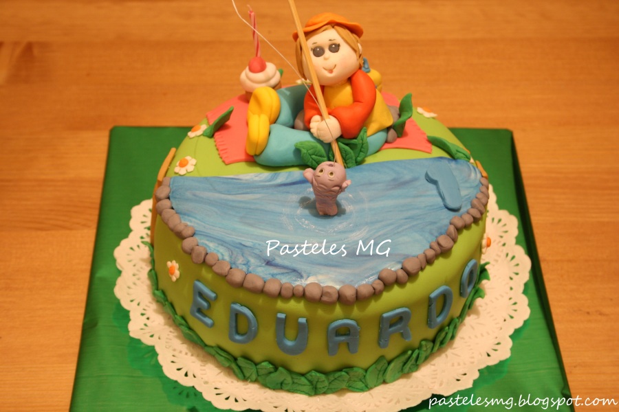 Pasteles MG: Tarta niño pescando / Tarta del Pescador