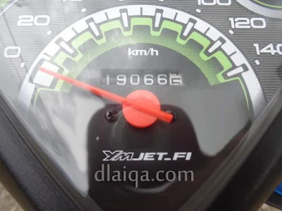 odometer di titik awal (Gedong Tataan)