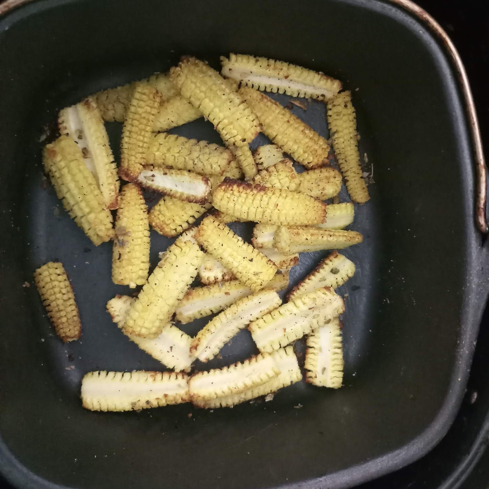 BAKED BABY CORN IN AIR FRYER Air fryer Veg recipes (Indian Veg food