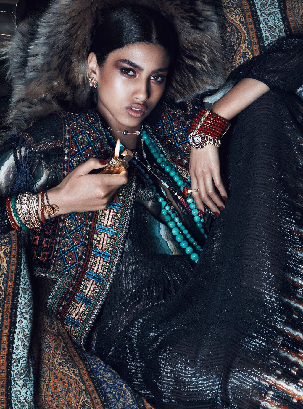 opium du style: imaan hammam by lachlan bailey for vogue paris august