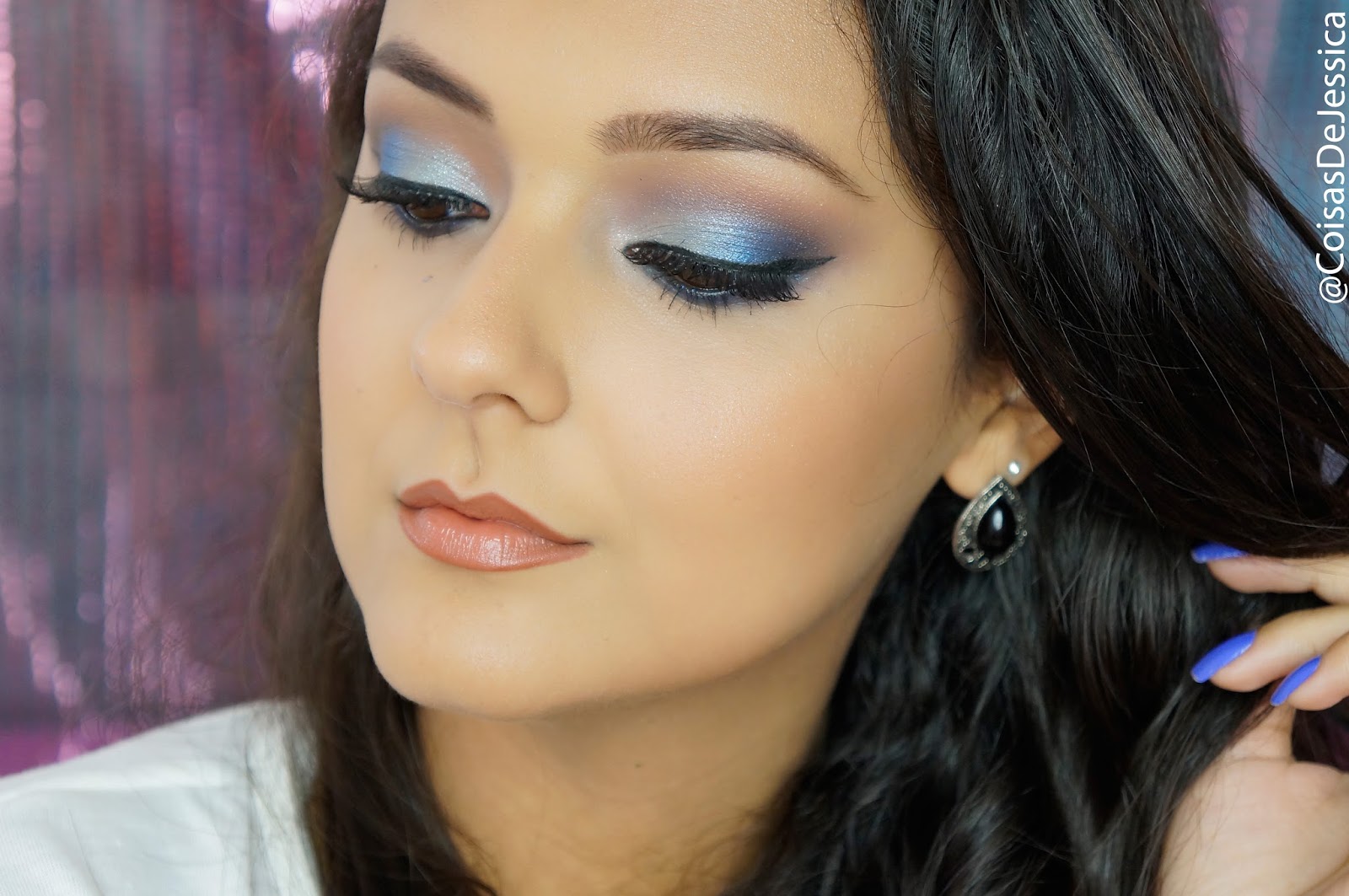 Coisas de Jéssica: Maquiagem Azul para Morenas