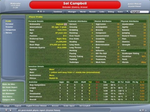 the football manager name whilst the championship manager series will