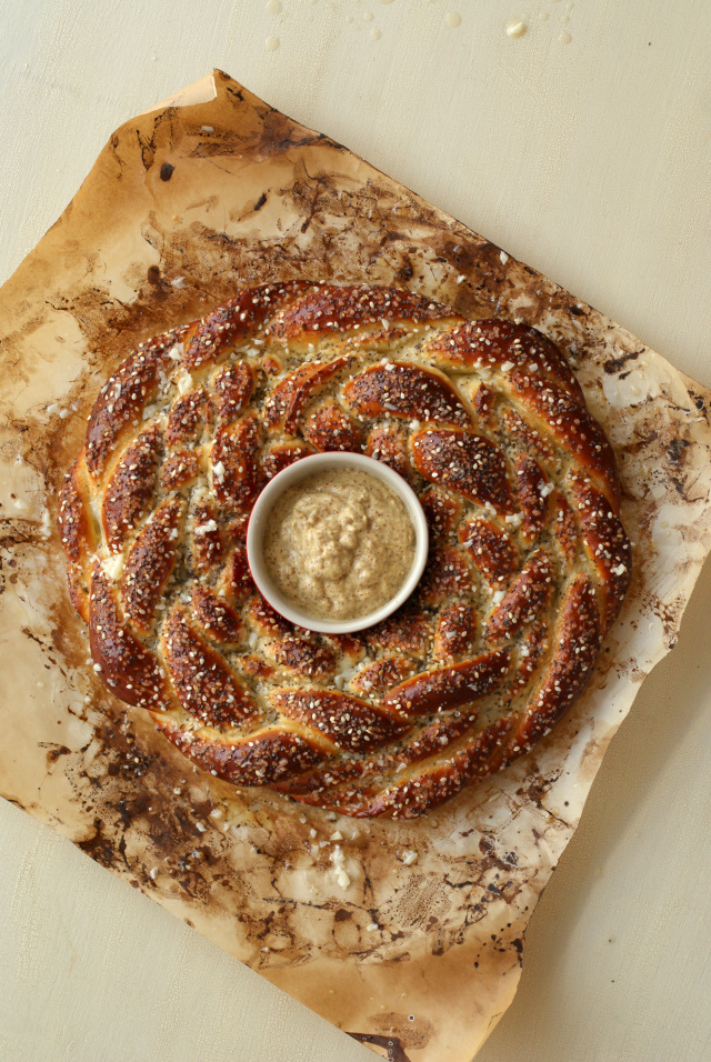 Cheese Stuffed Braided Pretzel Ring The Two Bite Club