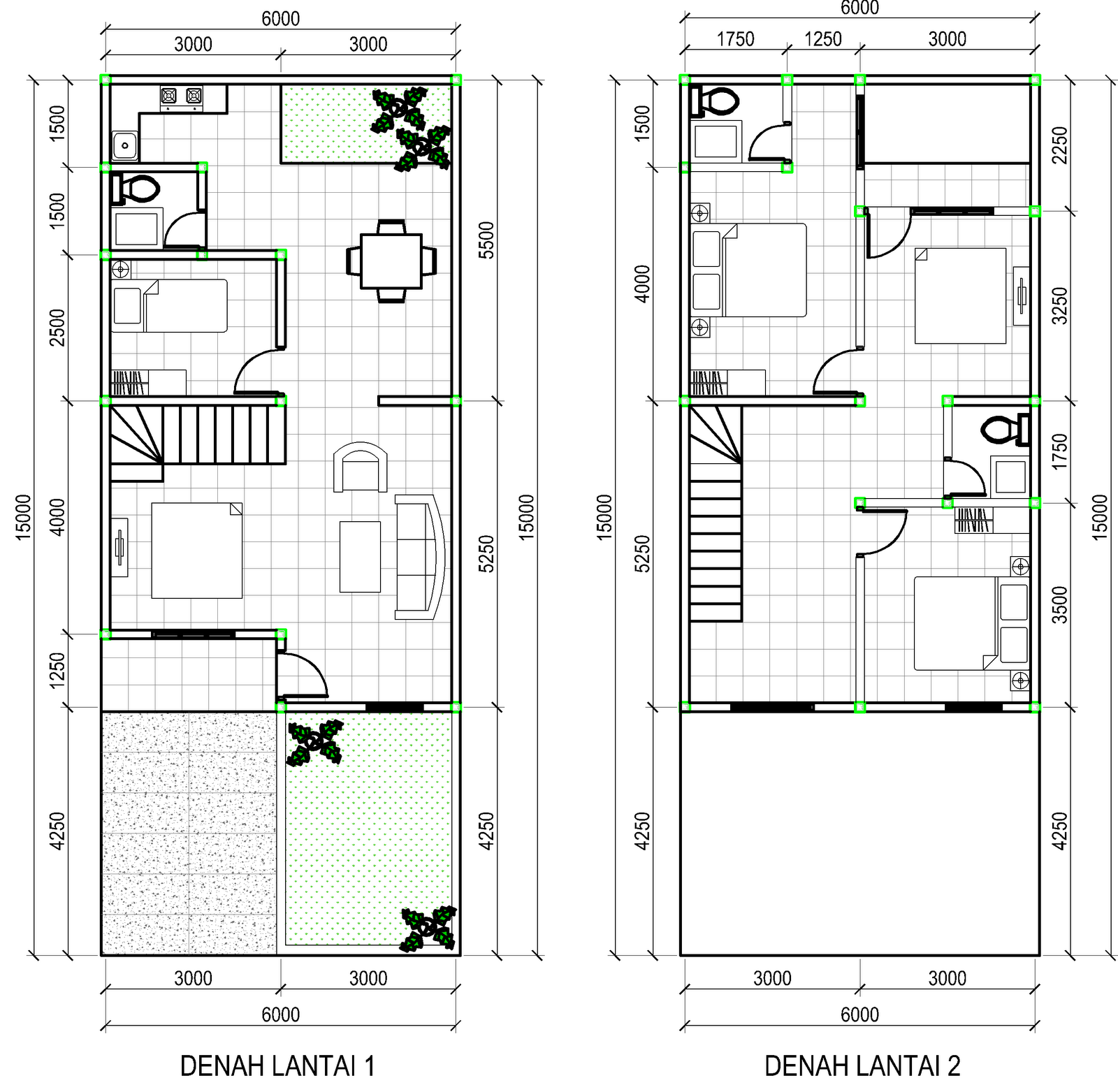 70 Desain Rumah Minimalis Ukuran 6x18 Desain Rumah 