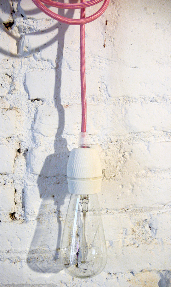 Pink Pendant Lamp Cord
