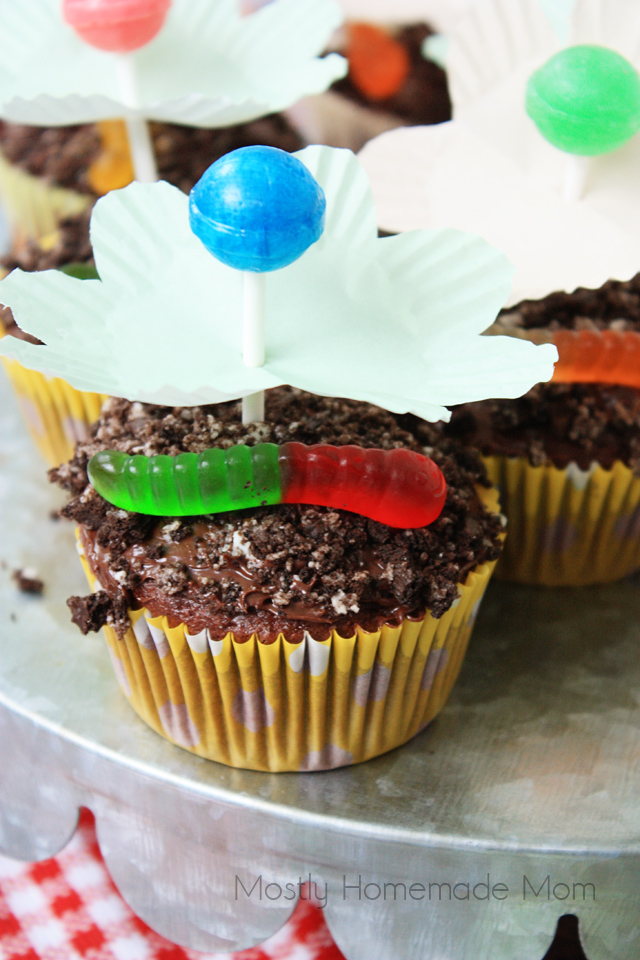 Lollipop Flower Cupcakes Mostly Homemade Mom