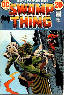 Swamp Thing v1 #2 1970s bronze age dc comic book cover art by Bernie Wrightson