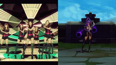 Syndra referencia baile Hoot Girls Generation