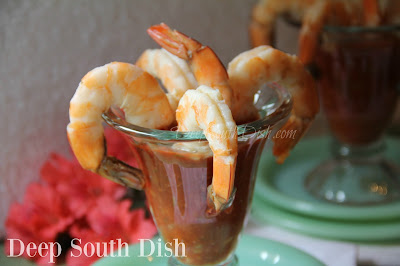 Jumbo or colossal shrimp, poached or oven roasted, and served with a homemade cocktail sauce.