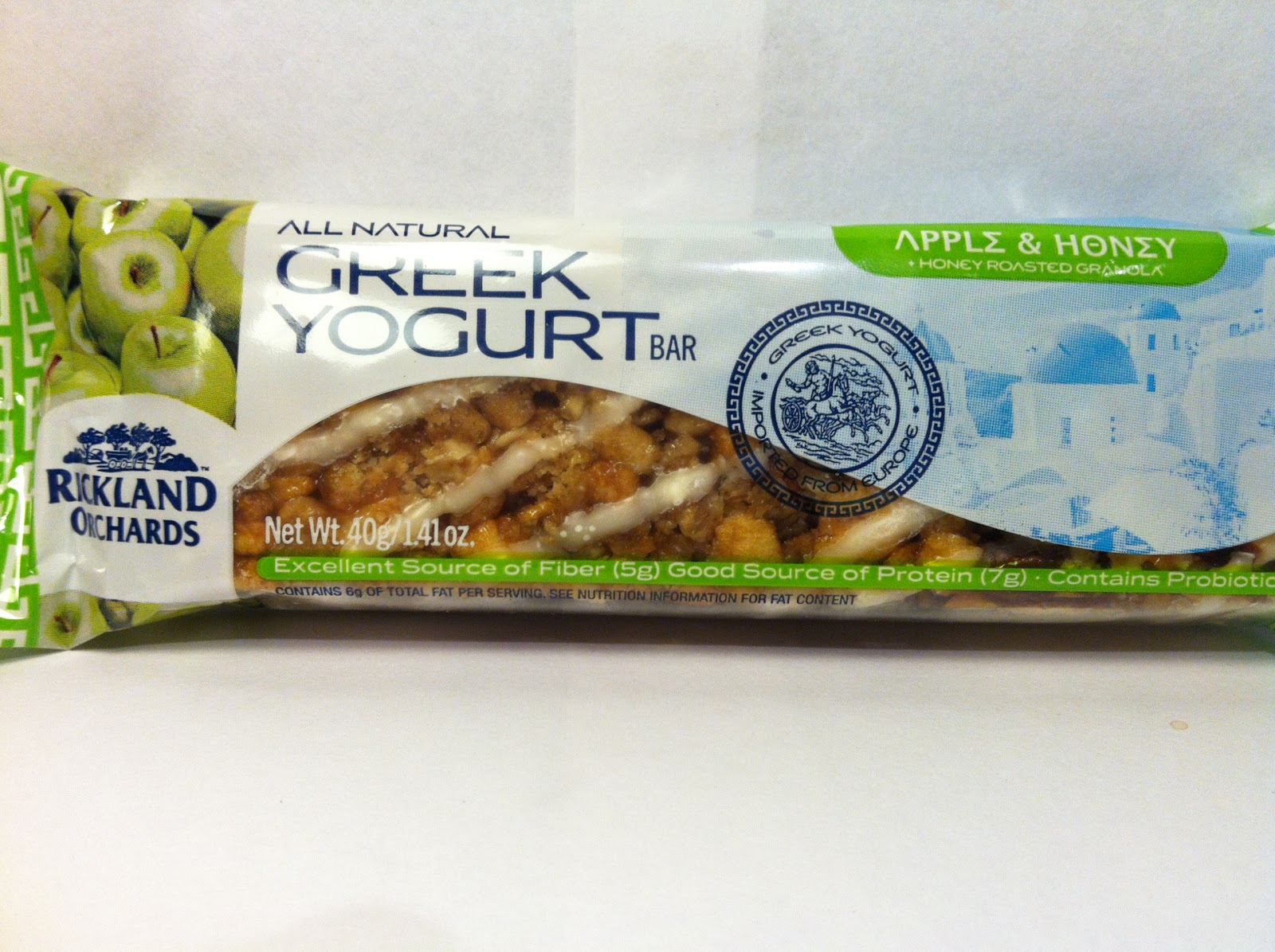Crazy Food Dude Review Rickland Orchards Apple & Honey Greek Yogurt Bar