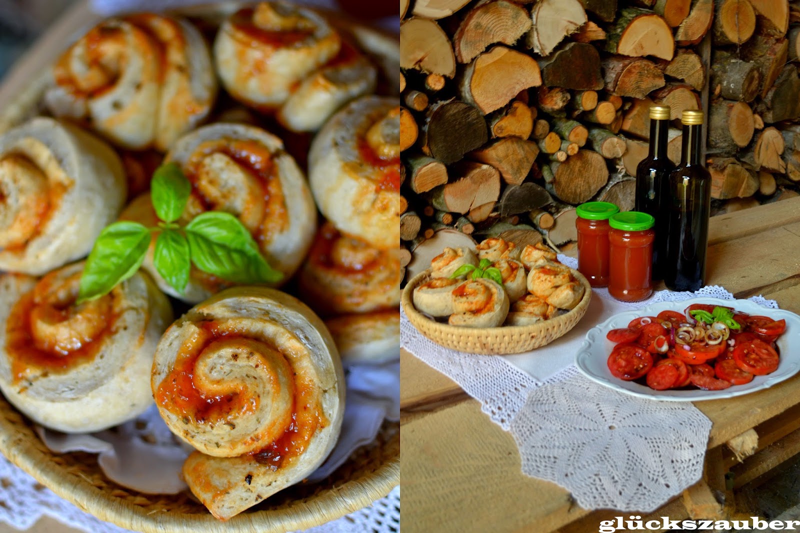 glückszauber : Picknick: gefüllte Hefeteigschnecken mit selbstgemachter ...