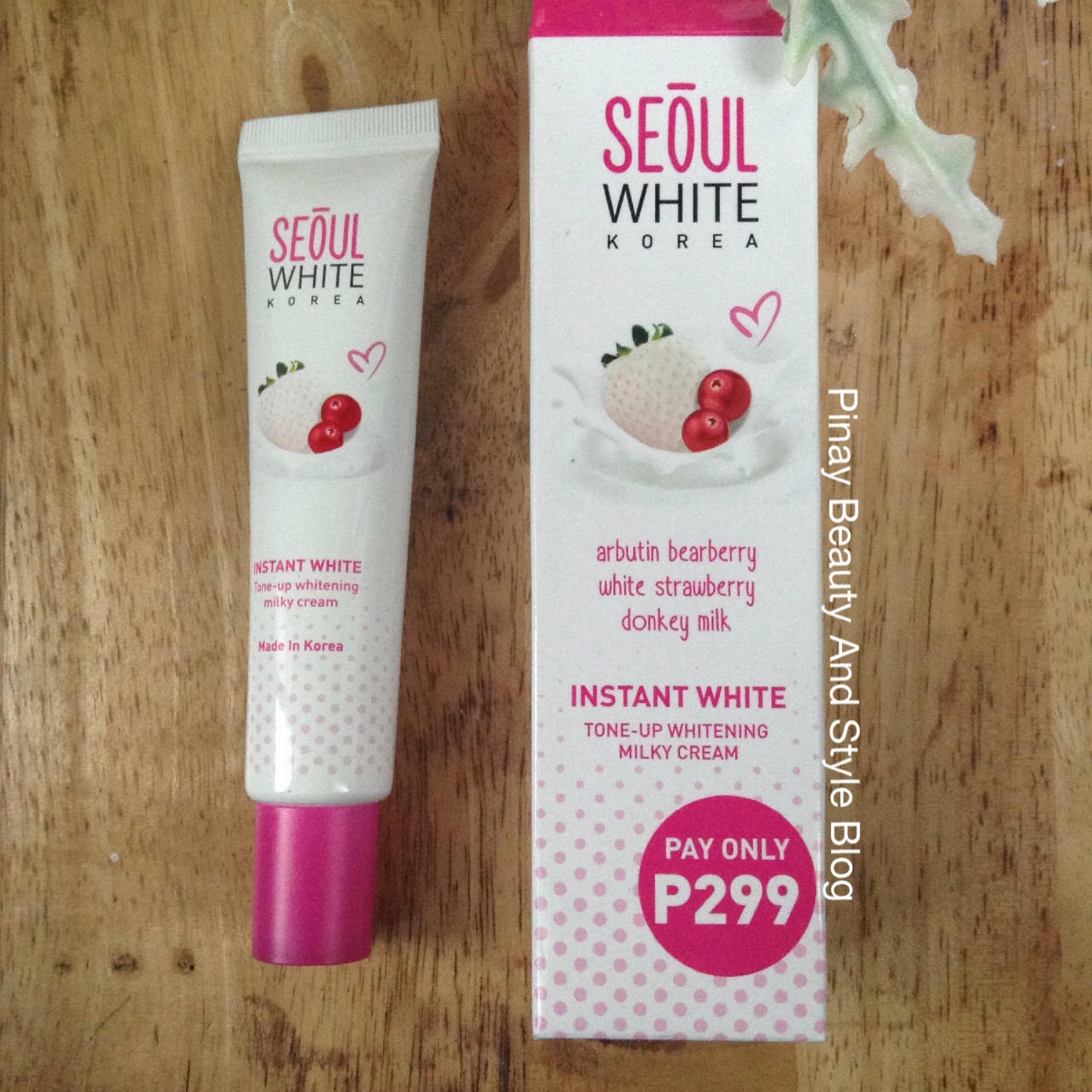 Seoul White Korea Instant White ToneUp Whitening Milky Cream Review