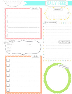 The Ivy Twines: Free Daily Planner Printable
