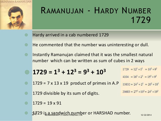 Харди рамануджана. Сриниваса Рамануджан формулы. Число Рамануджана—Харди.. Числа Рамануджана формула. Первые 5 чисел Рамануджана.