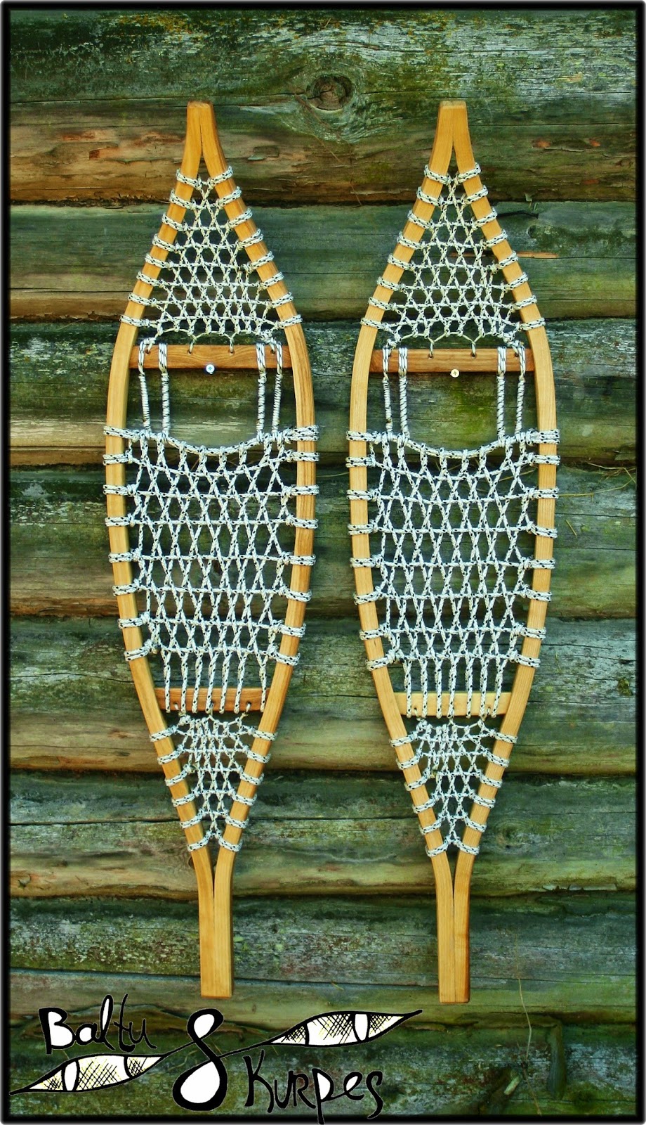 Traditional Snowshoes made in Latvia The 'Shoes'
