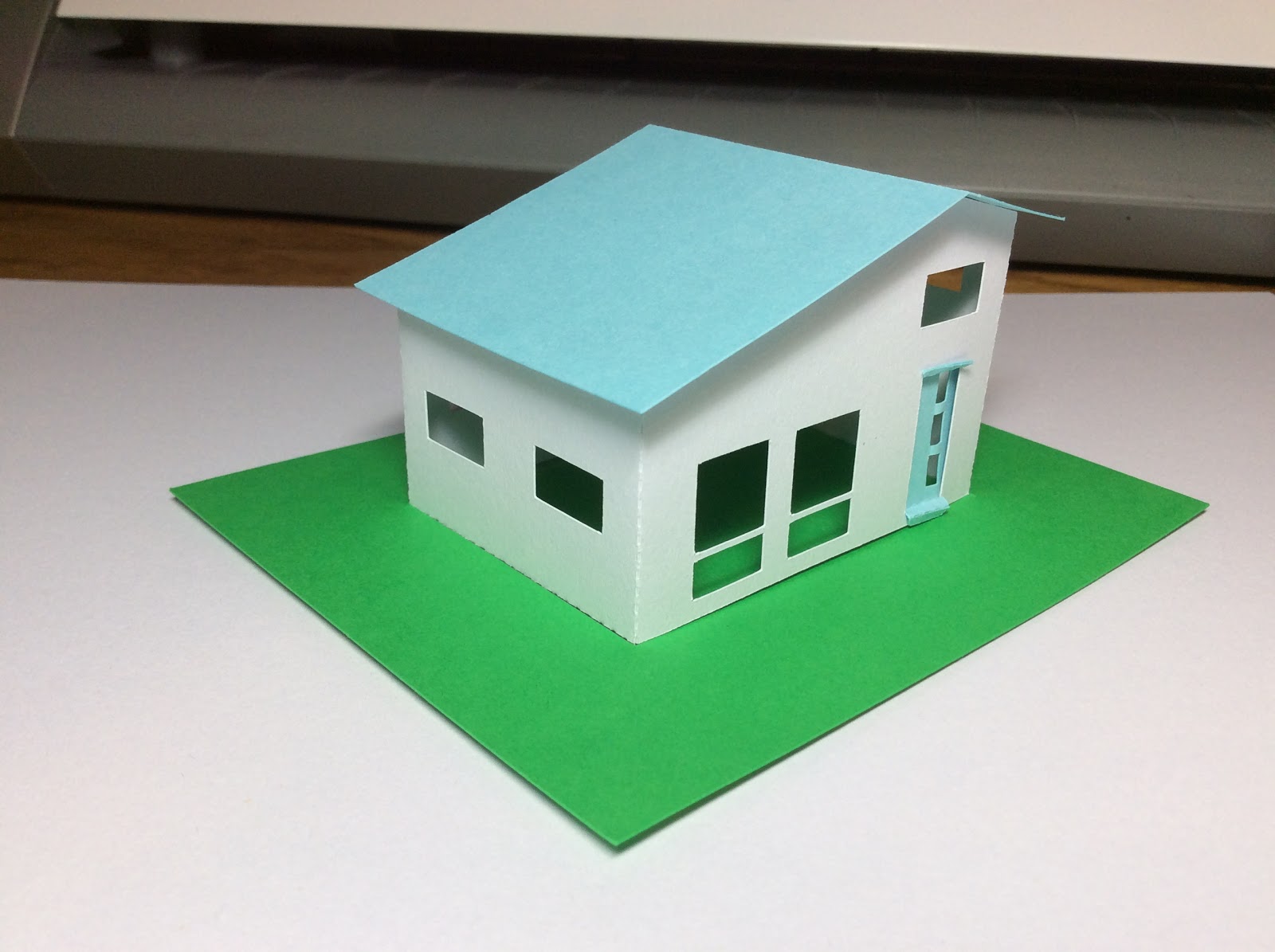 Papercrafts and other fun things Miniature House 20 Mid Century Modern