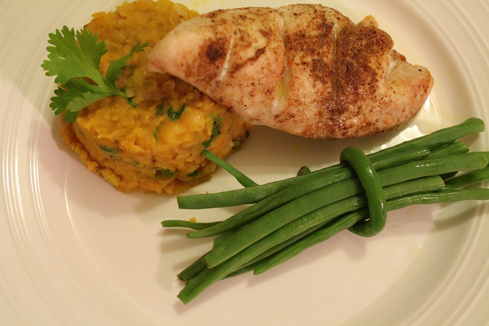 Serena's Medium Rare Swahili Chicken & Spicy Lentils