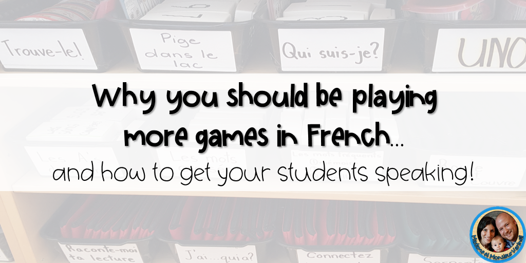 La classe de M. Hartnell Why you should be playing more games in French