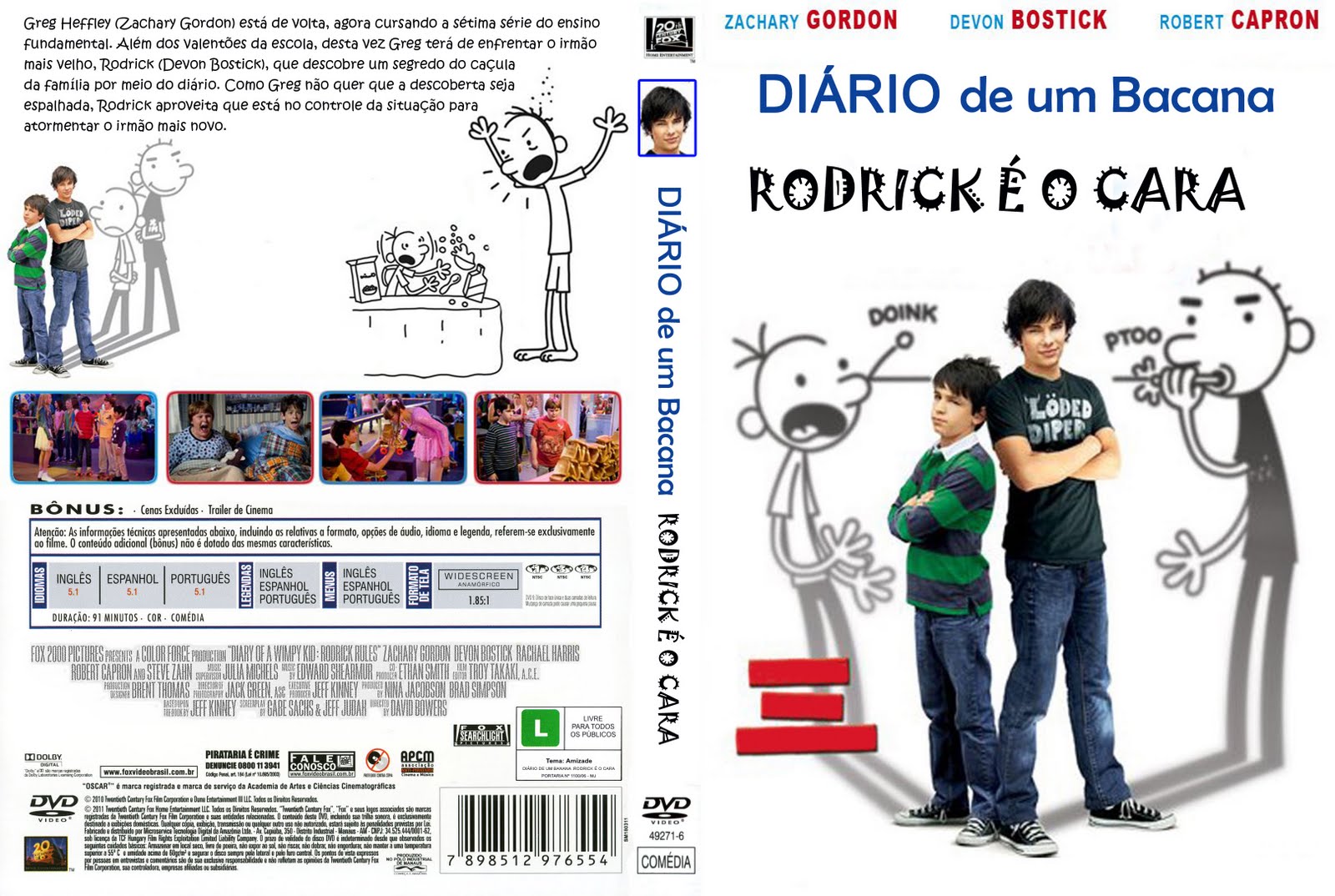 MAXIMUSS CAPAS DIÁRIO DE UM BANANA 2 RODRICK É O CARA (Diary of a Wimpy Kid Rodrick Rules) MAXIMUSS CAPAS DIÁRIO DE UM BANANA 2 RODRICK É O CARA (Diary of a Wimpy Kid Rodrick Rules)