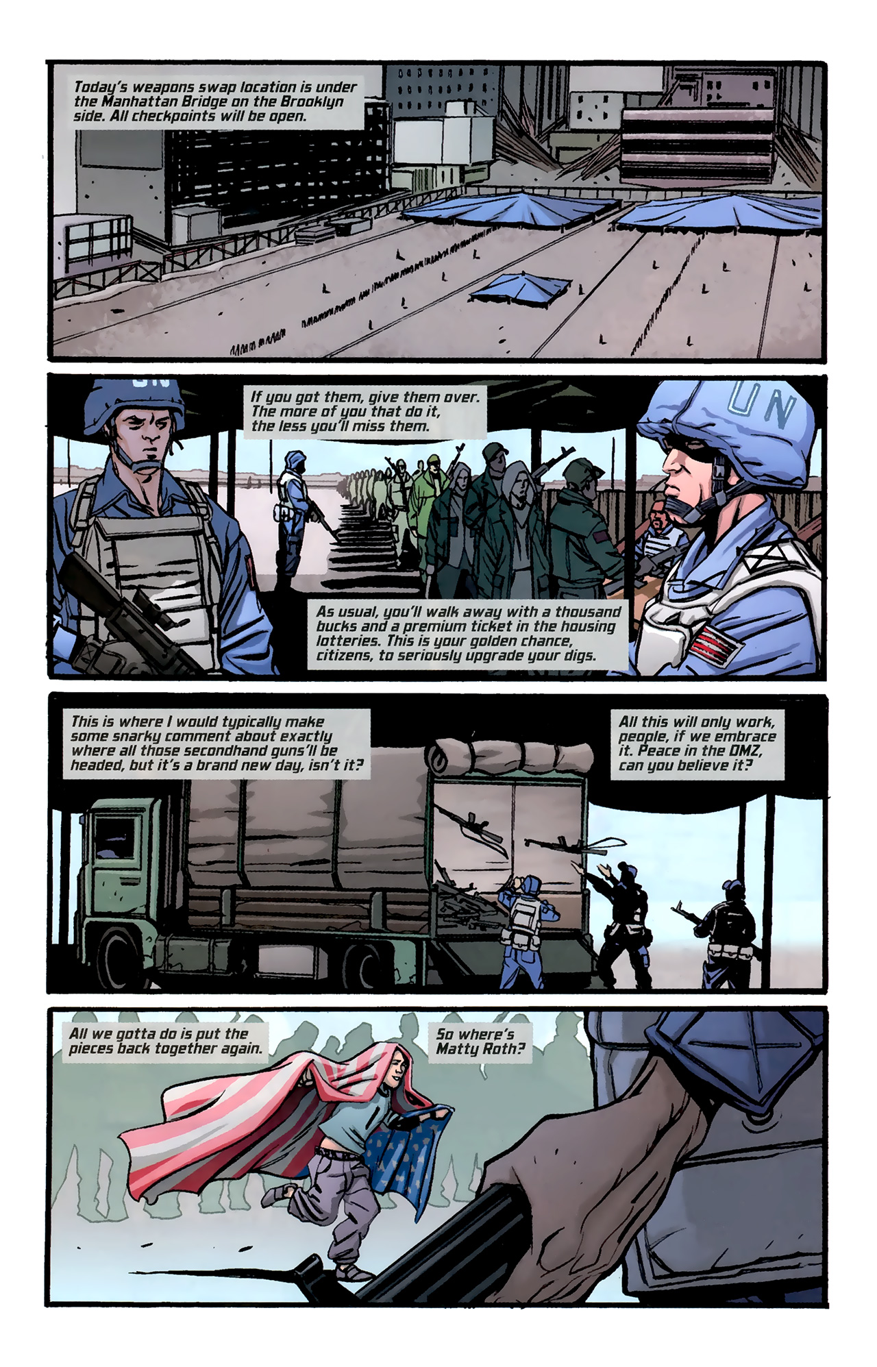 Read online DMZ (2006) comic -  Issue #67 - 6