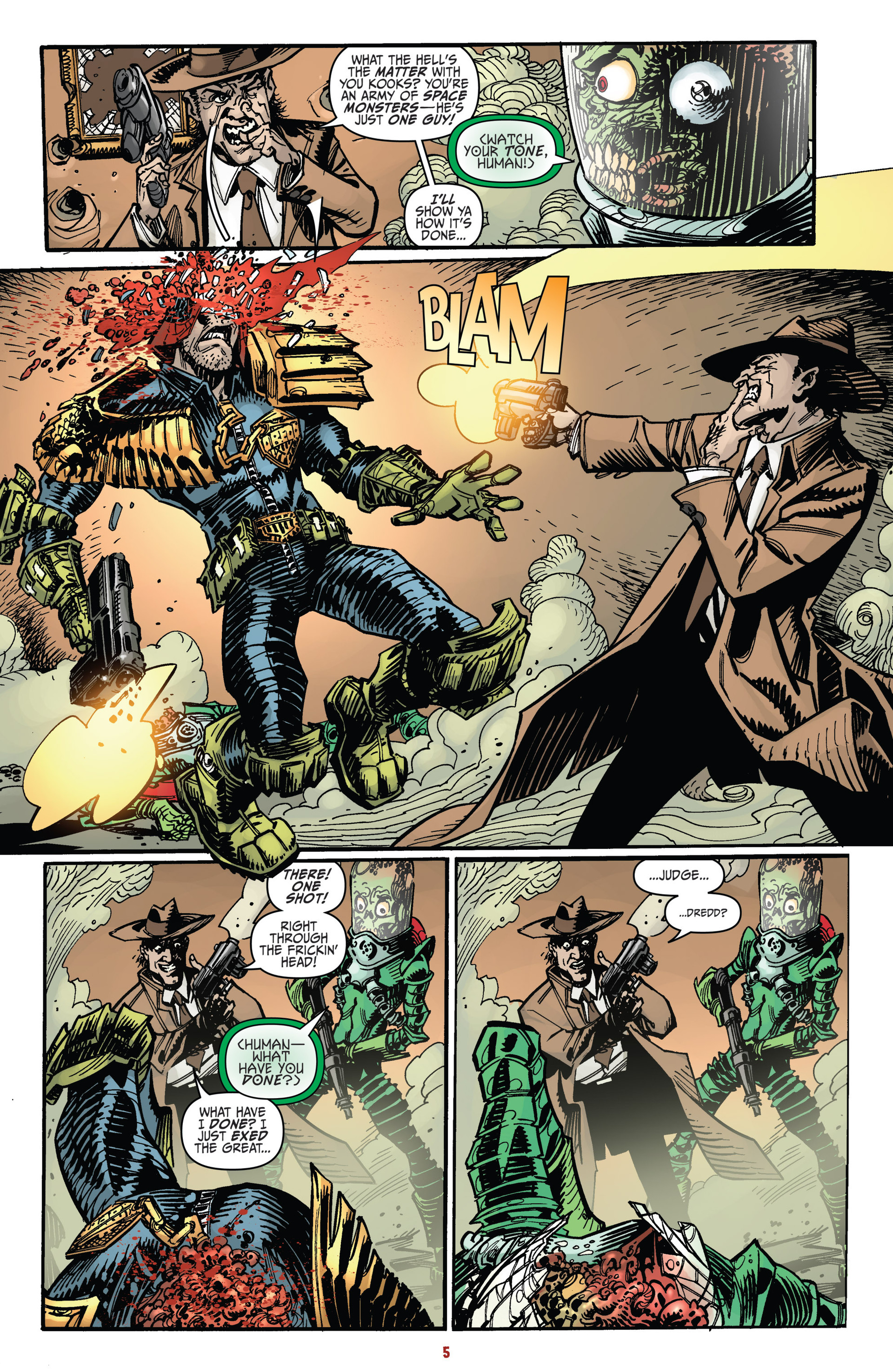 Read online Mars Attacks Judge Dredd comic -  Issue #3 - 7