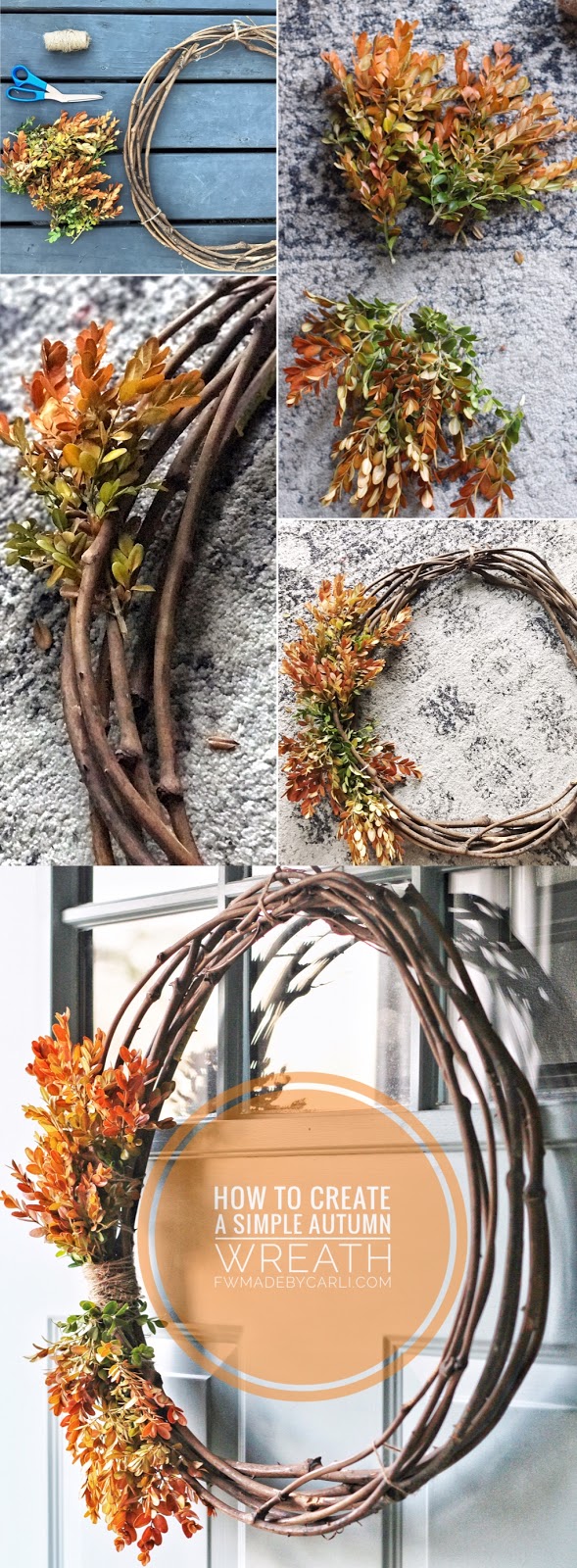 Easy Autumn Wreath-Fwmadebycarli