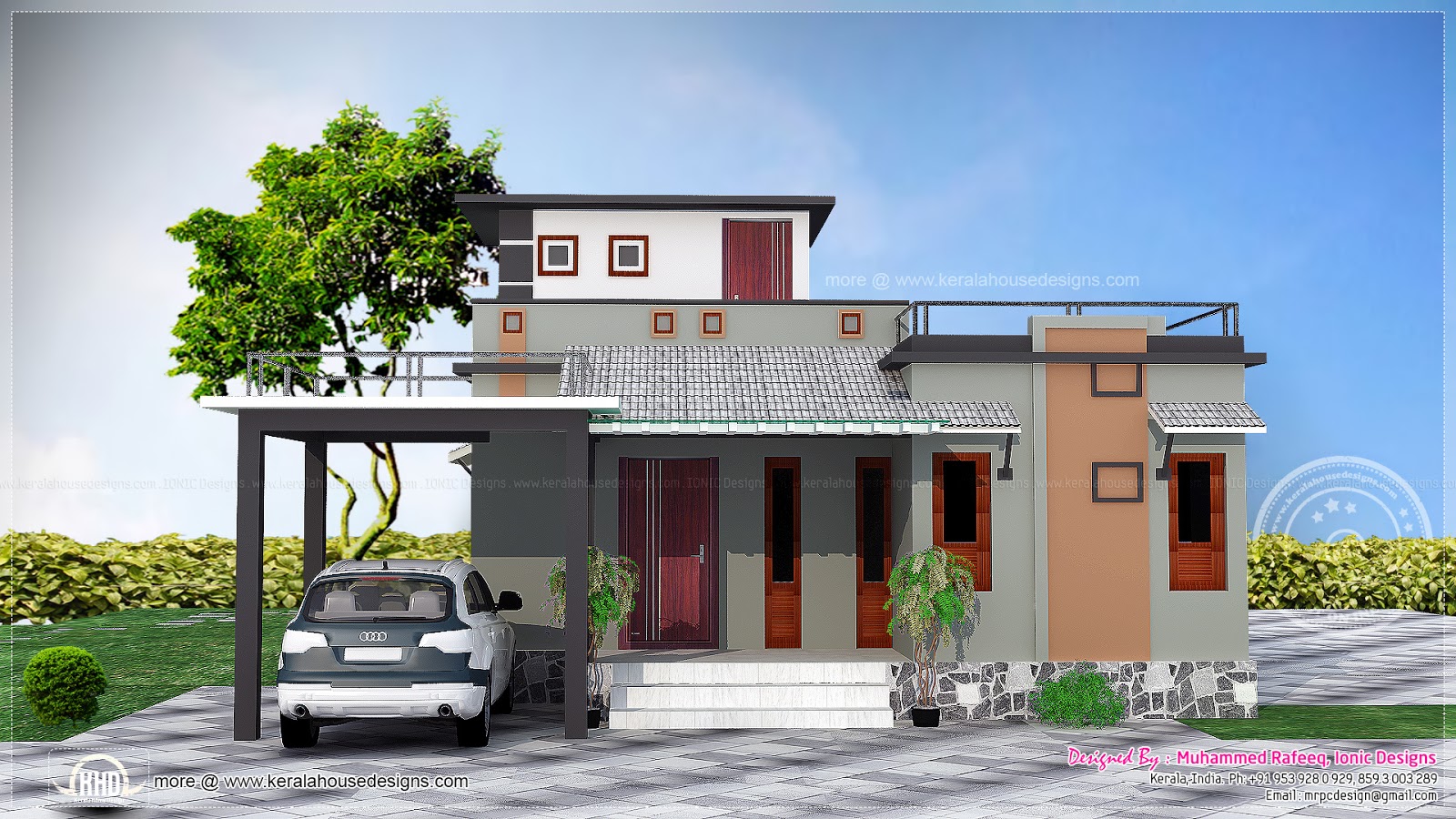 1016 sq-feet small budget house | Home Kerala Plans